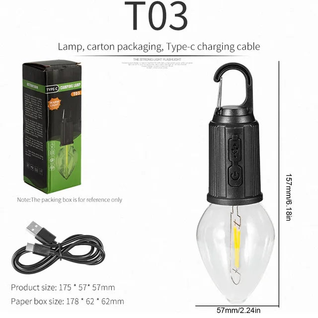 Waterproof  Rechargeable LED Camping Light