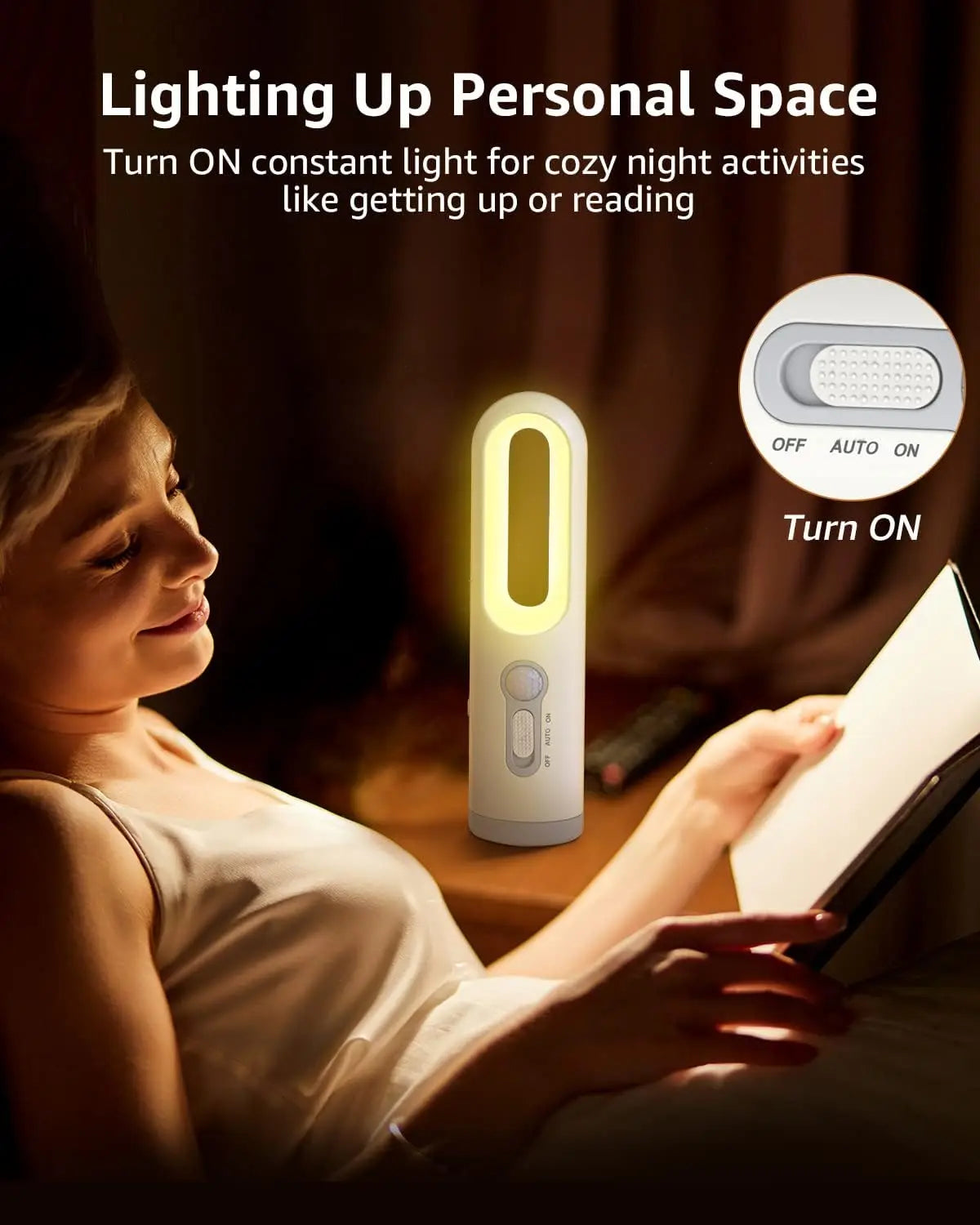 Versatile 2 in 1 LED Motion Sensor Table Light