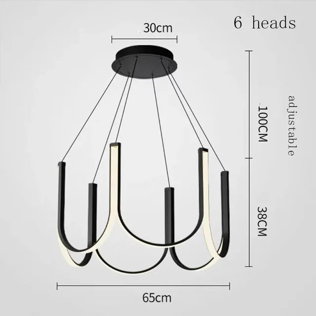 Minimalist Luxury U Shape Chandeliers