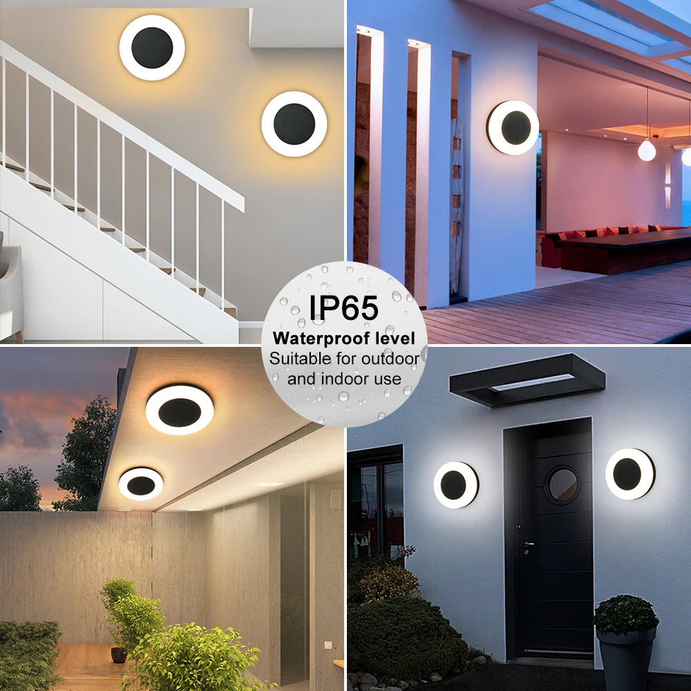 LED Porch Waterproof Sconce Wall Light