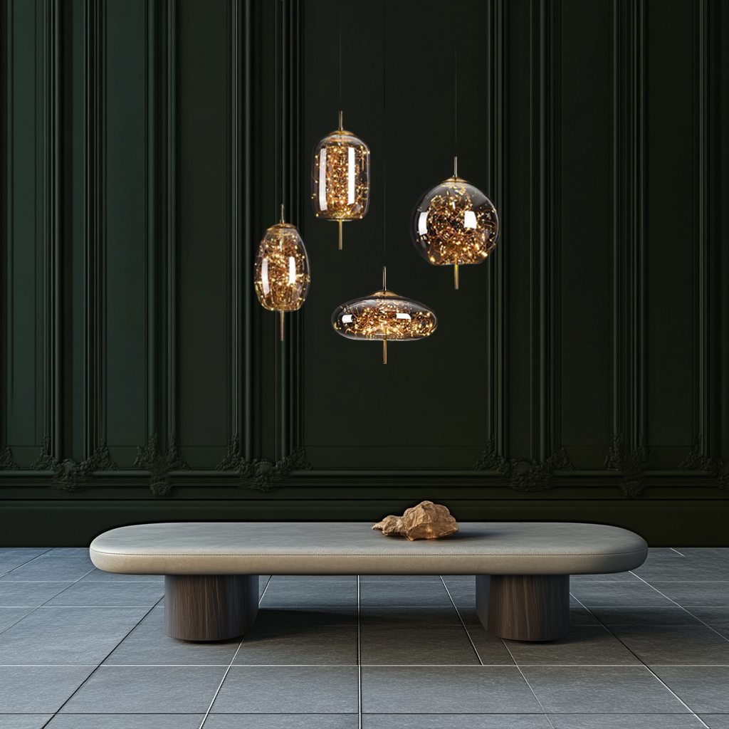 Luxury Glass Globe Sprinkle Pendant Light