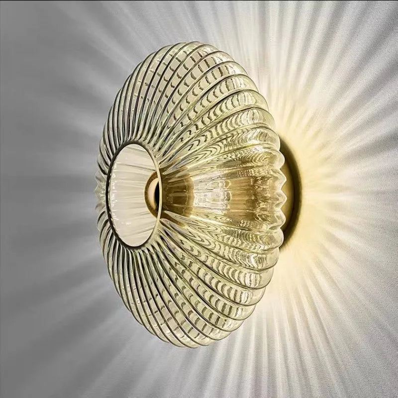 Modern Glass Ripple Wall Lamp