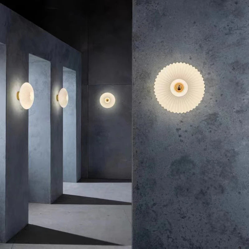 Modern Glass Ripple Wall Lamp