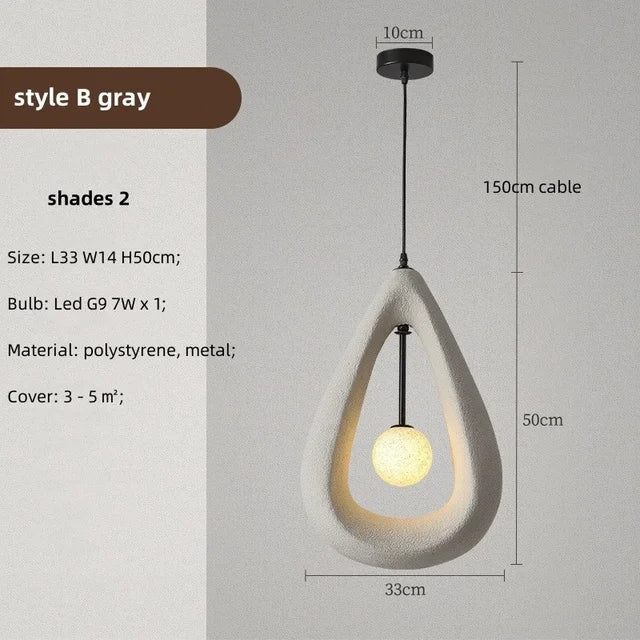 Nordic Wabi Sabi Pendant Lights