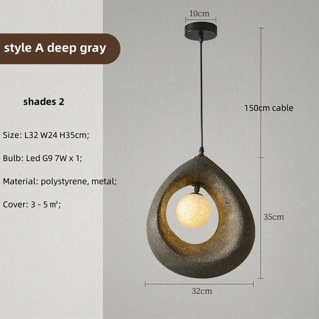 Nordic Wabi Sabi Pendant Lights