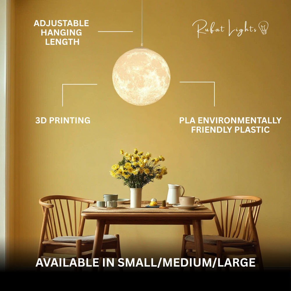 Nordic 3D Printing Moon Lamp