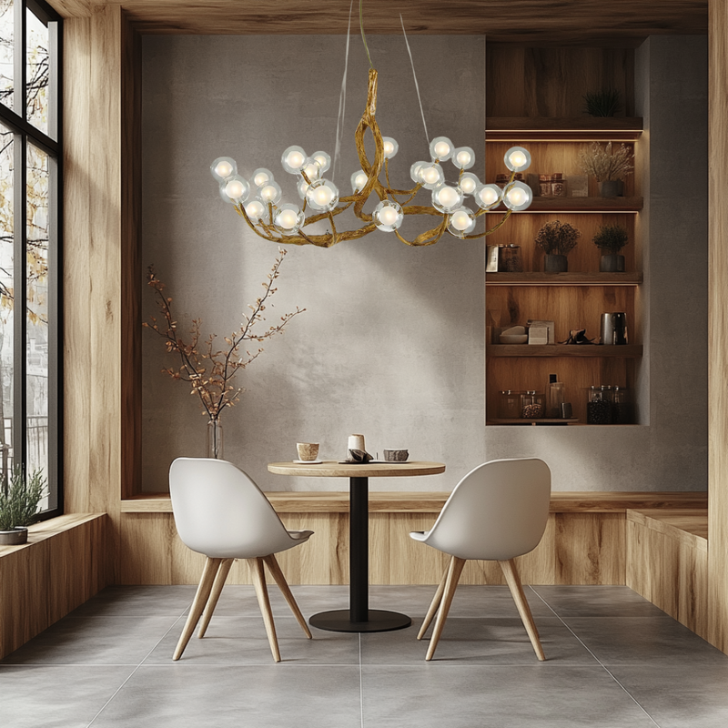 Nordic Retro Tree Branch Chandelier