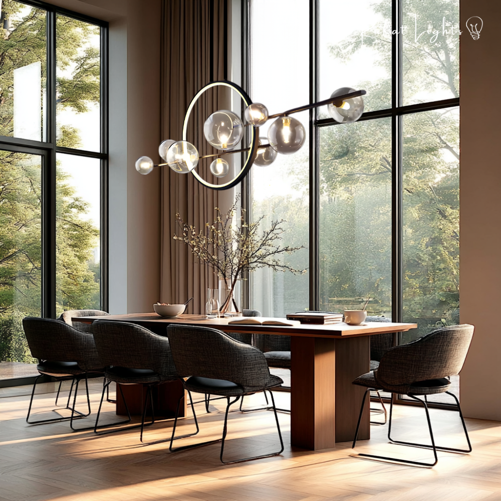 Nordic Modern LED Glass Bubble Chandelier