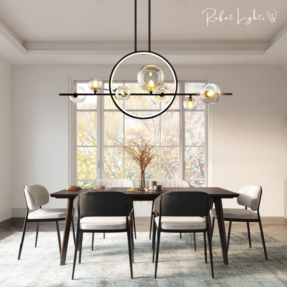 Nordic Modern LED Glass Bubble Chandelier