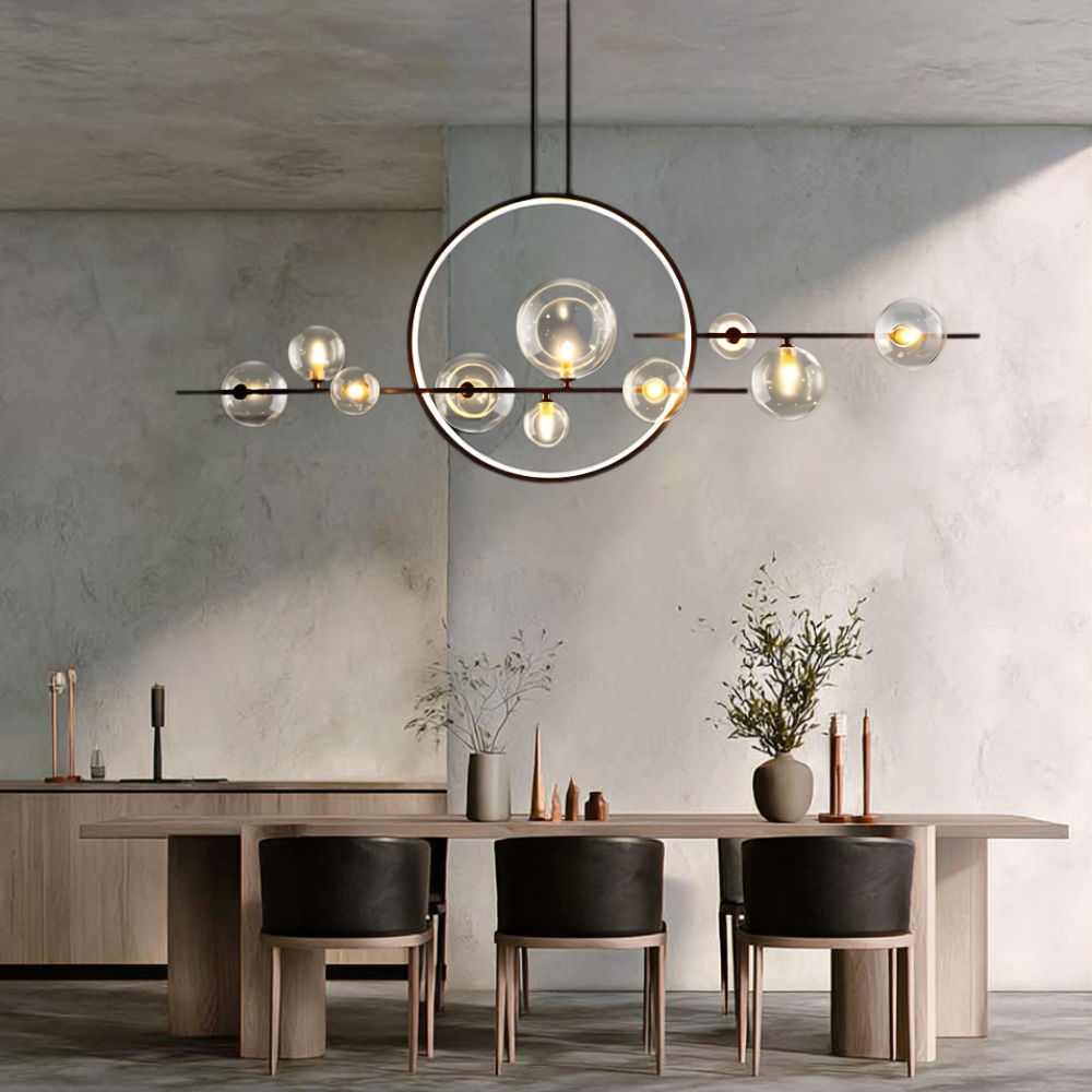 Nordic Modern LED Glass Bubble Chandelier