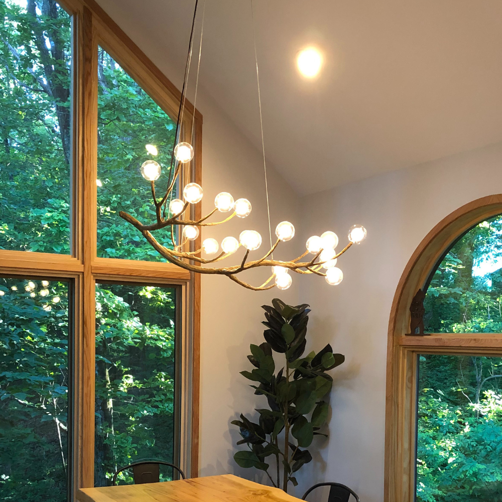 Nordic Rustic Tree Branch Hanging Chandelier