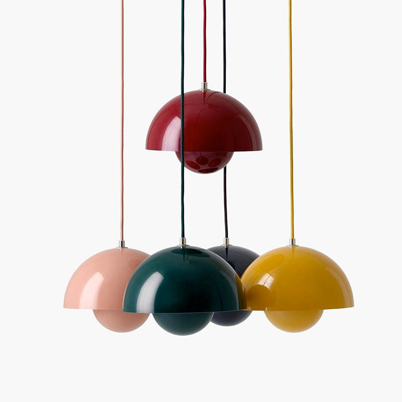 Semicircular Color Metal Pendant Light