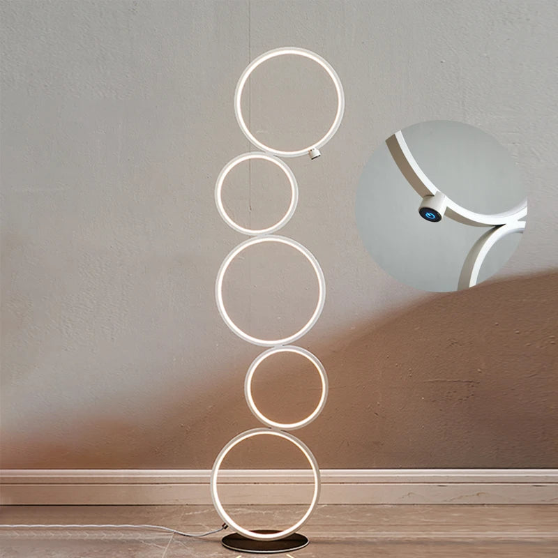 Nordic Ring Design Led Floor Lamp