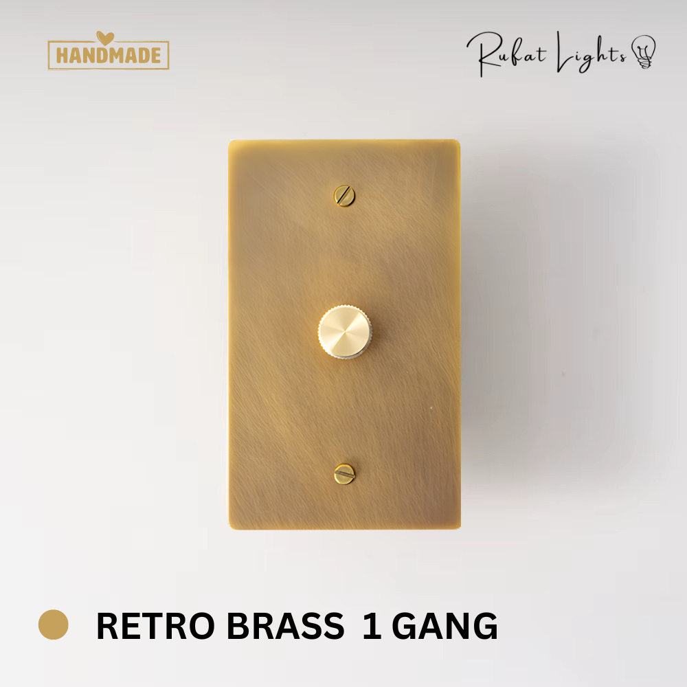 Solid Brass Dimmer Switch