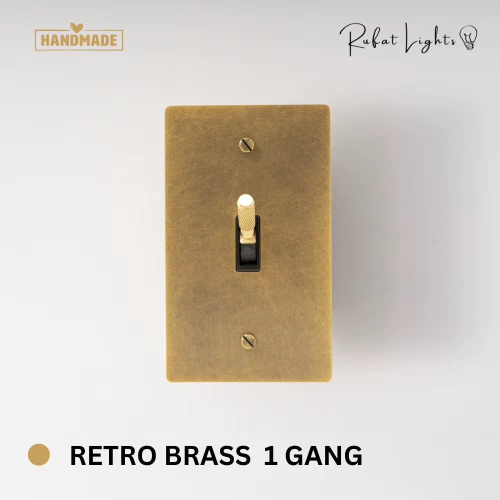 Solid Brass Toggle Switch