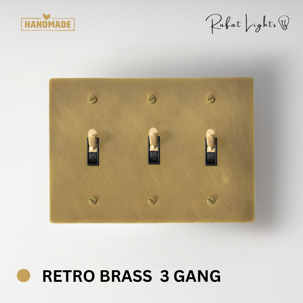 Solid Brass Toggle Switch