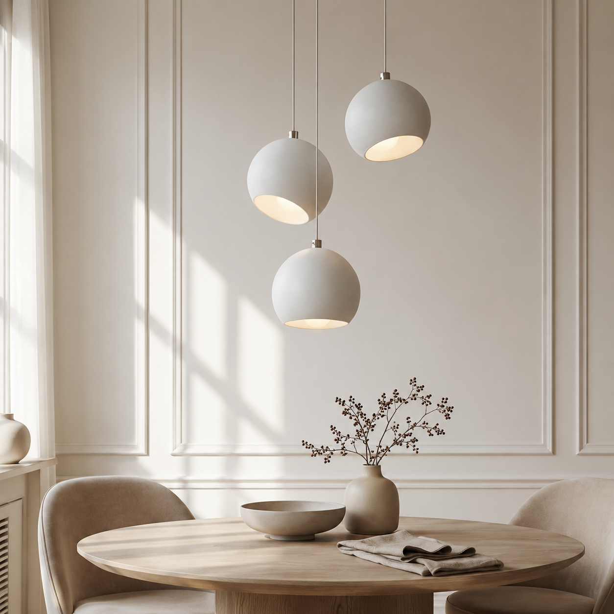 Round Modern Simple Ball Chandelier Pendant Light