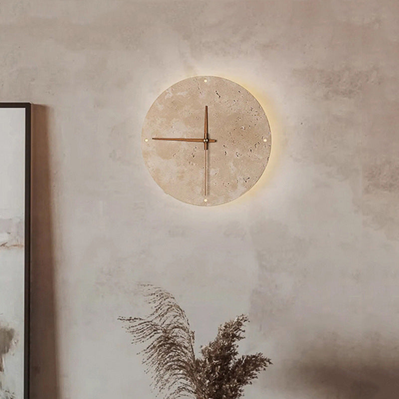 Wabi-Sabi Natural Stone Clock