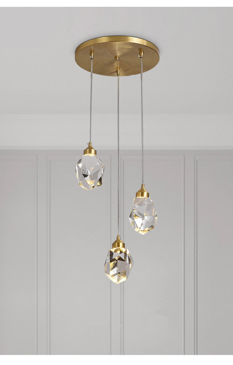 Nordic Crystal Diamond Glass Pendant Light