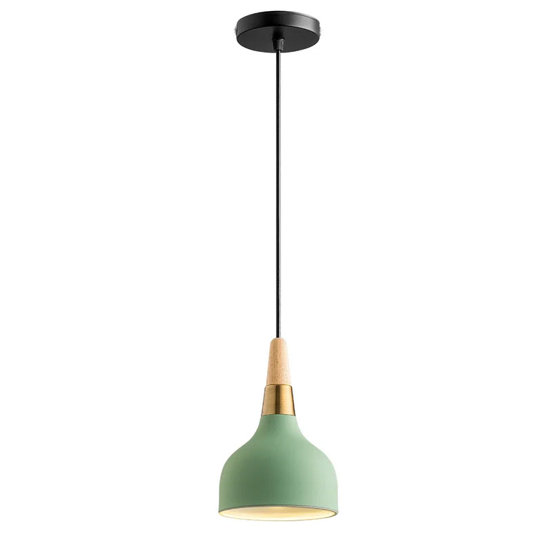 Nordic Wood Macaron Pendant Light