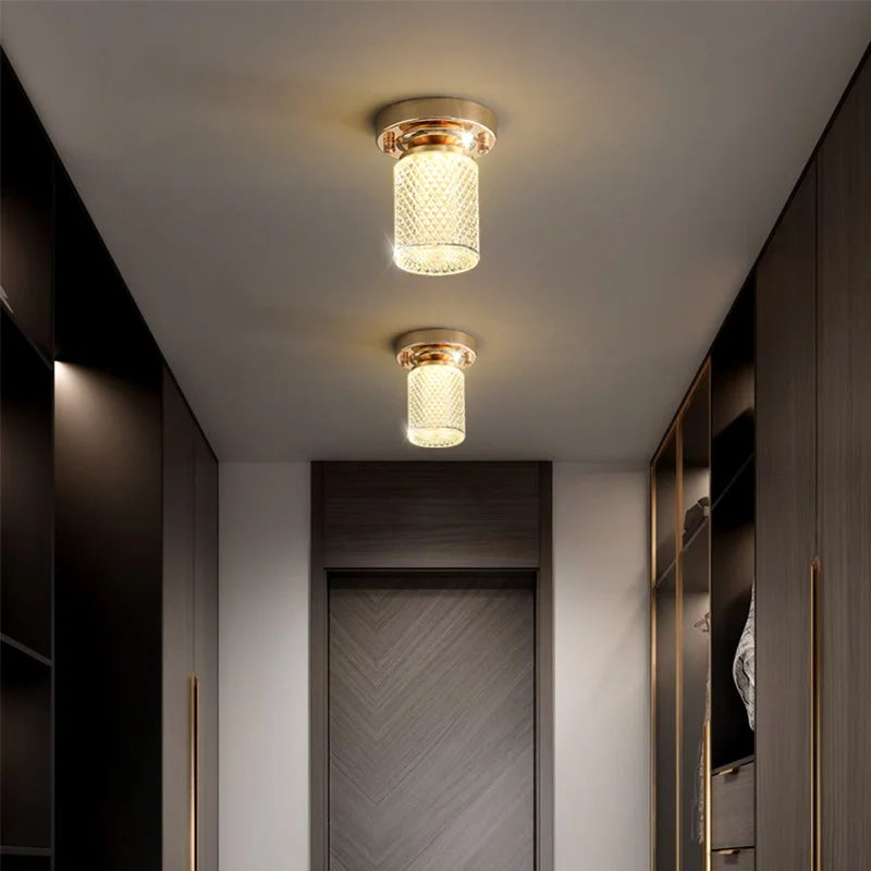 Modern Crystal Ceiling Light