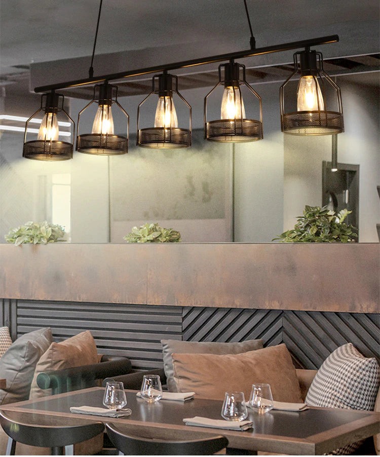 Industrial Style Loft Multi-Heads Chandelier Lamp