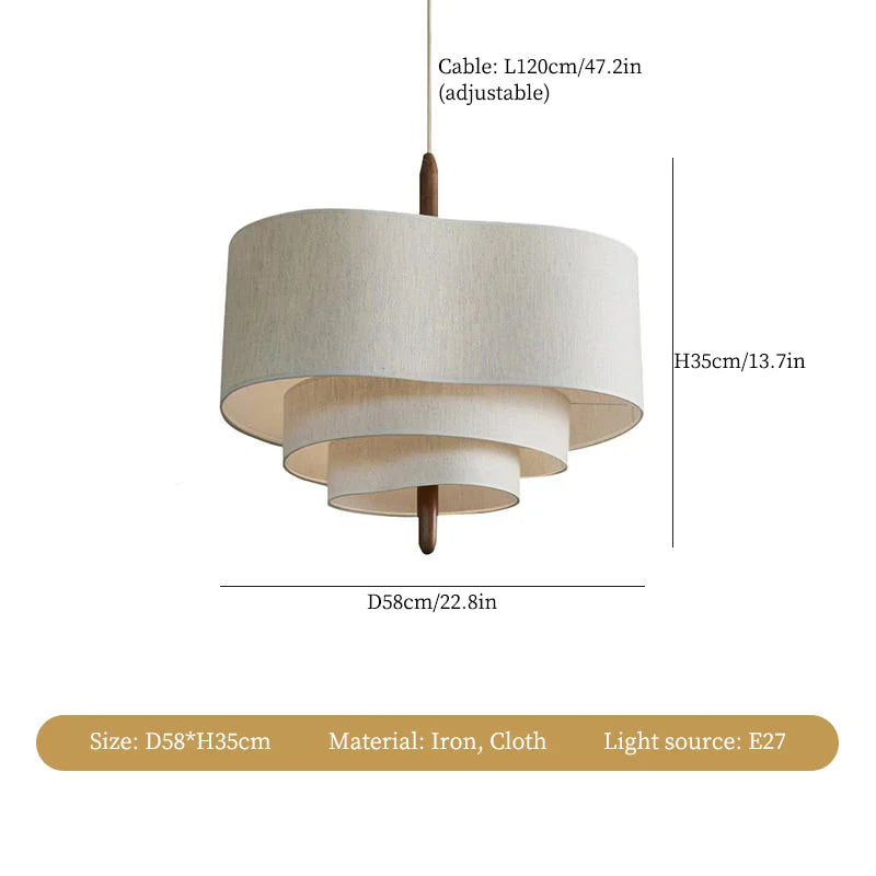 Lustre Cloth Ceiling Lamp