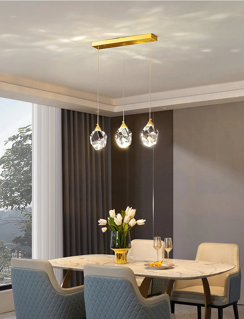 Nordic Crystal Diamond Glass Pendant Light