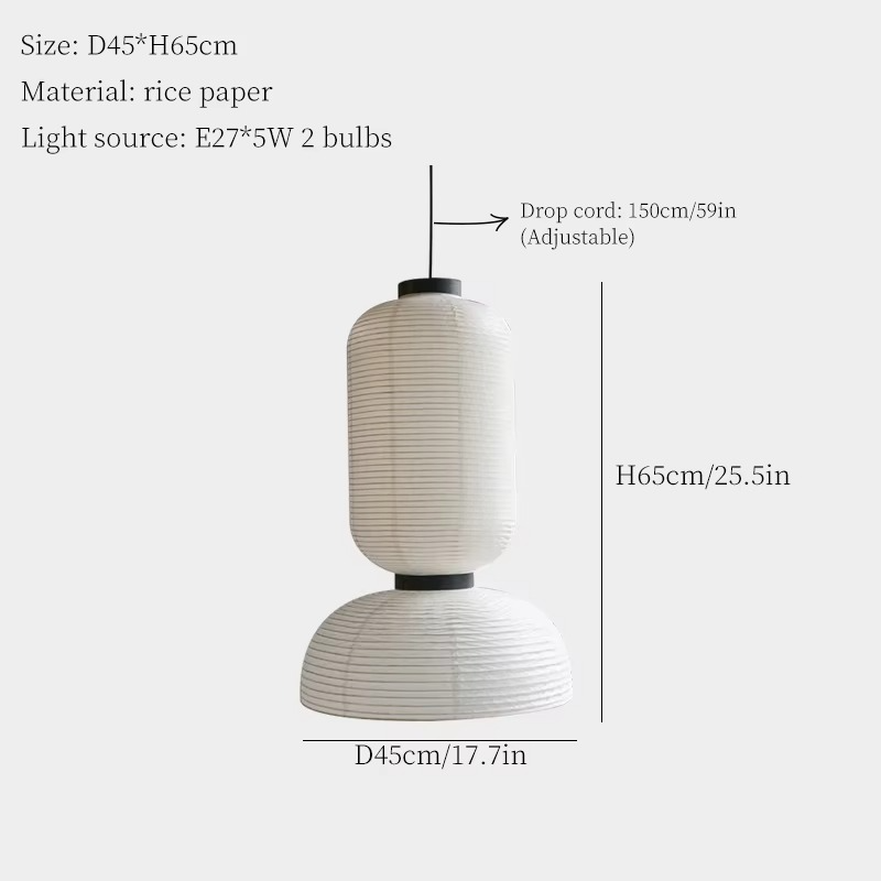 Modern Silk Fabric Tense Pendant Light