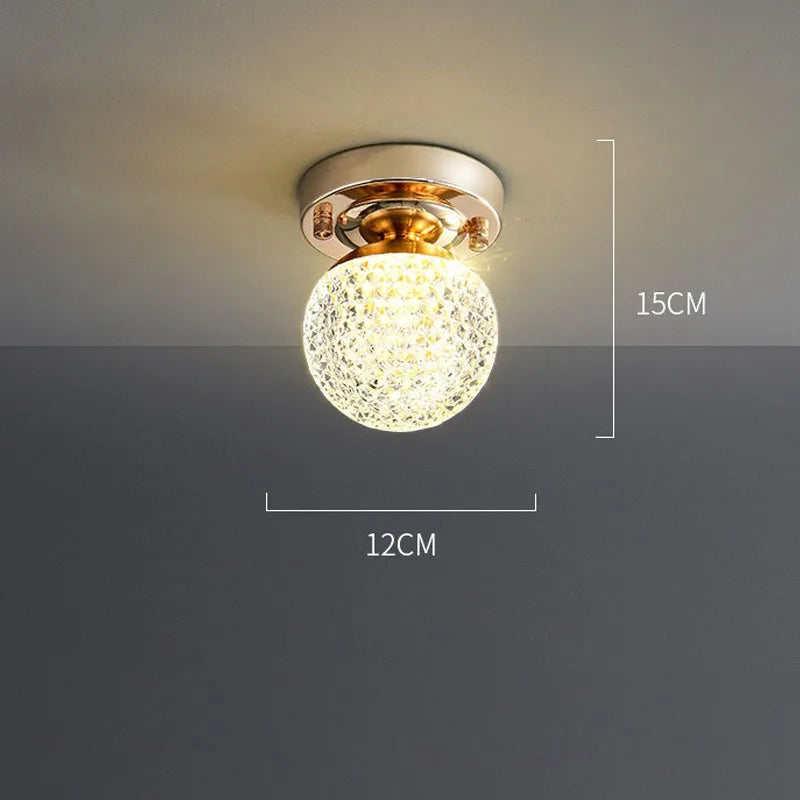 Modern Crystal Ceiling Light