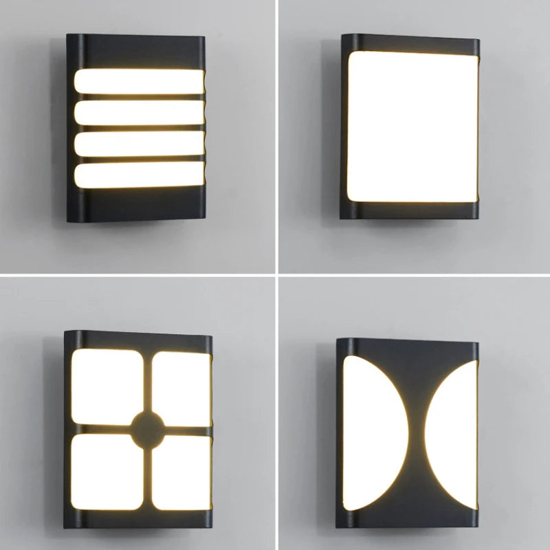 Outdoor Rectangle Waterproof Wall Light