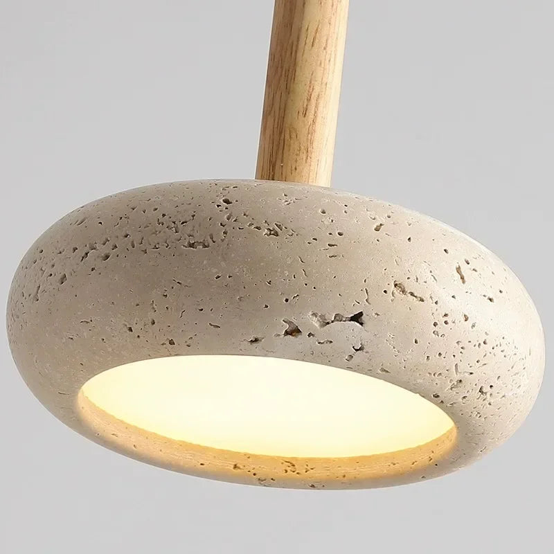 Wabi Sabi Travertine Pendant Light