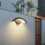 Modern Curved Outdoor Waterproof Wall Light