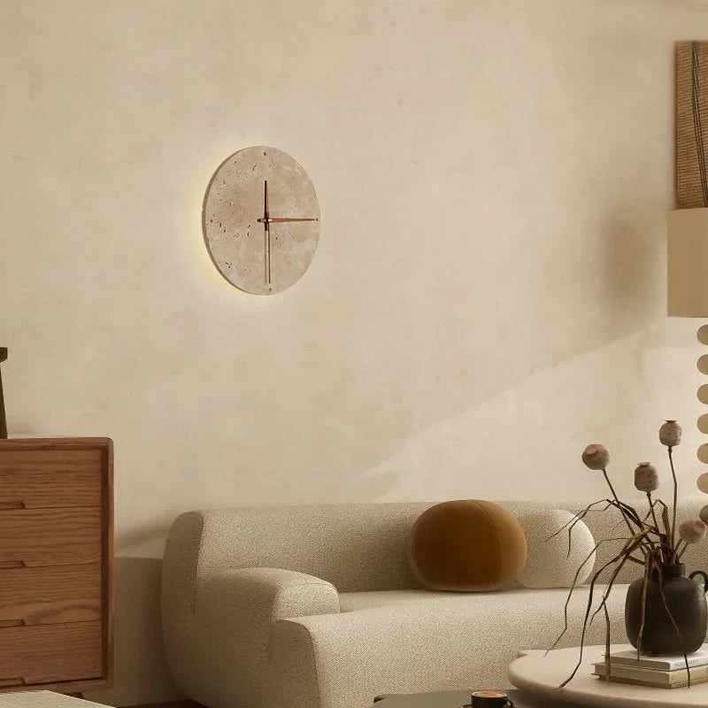 Wabi-Sabi Natural Stone Clock