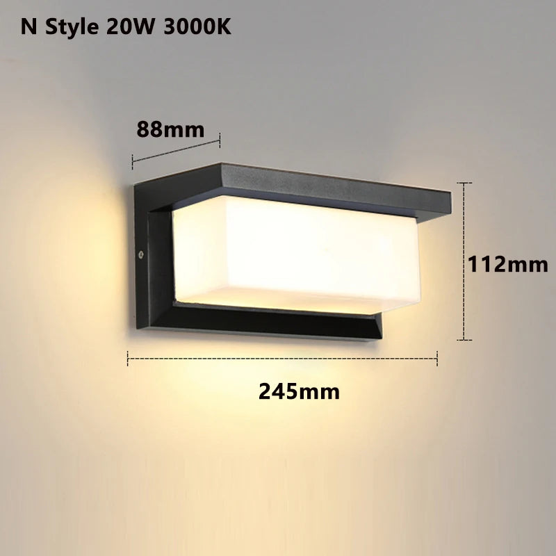 Motion Sensor Waterproof Outdoor LED Wall Light