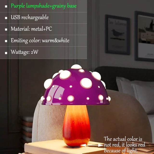 Mushroom LED Table Lamp