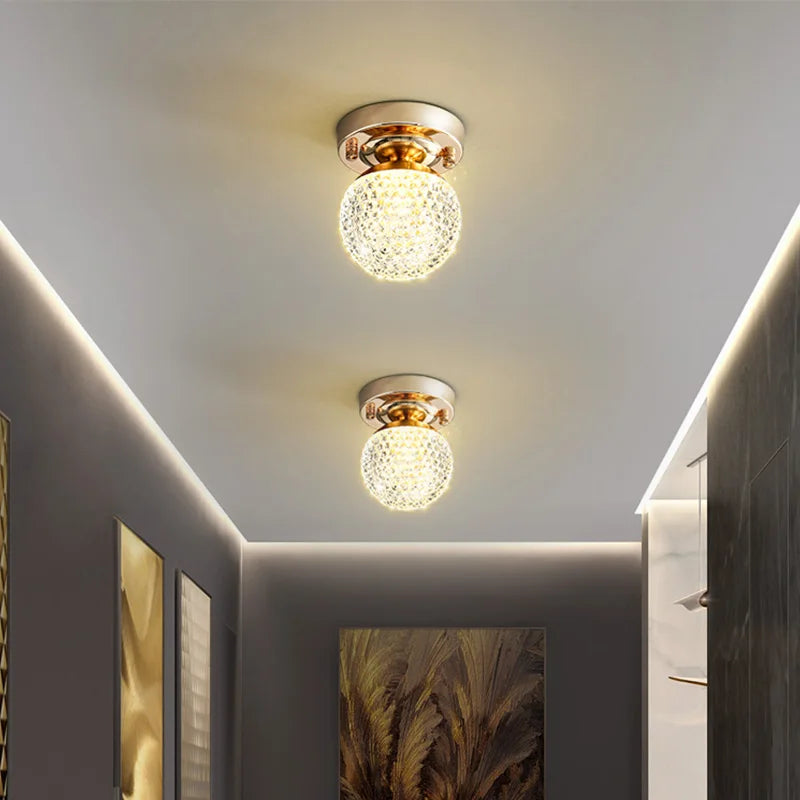 Modern Crystal Ceiling Light