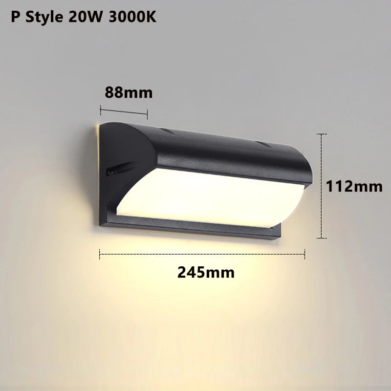 Motion Sensor Waterproof Outdoor LED Wall Light