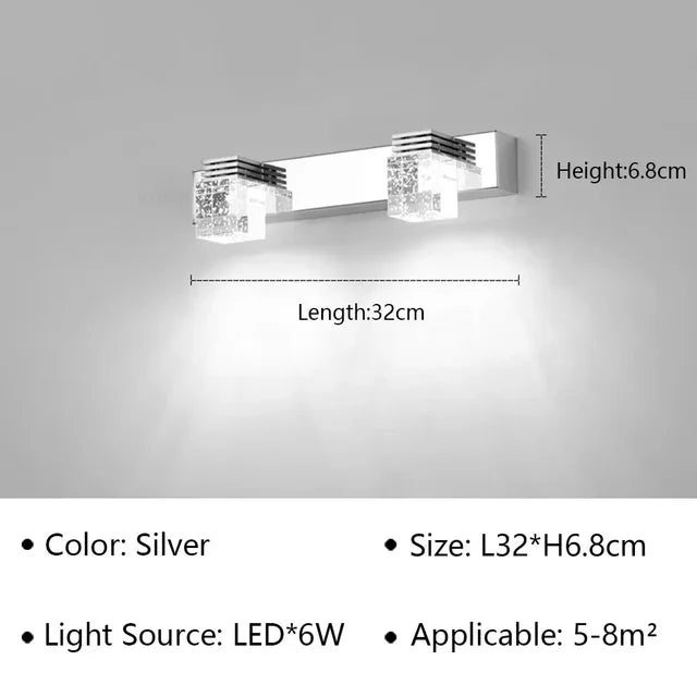 Crystal Sconce LED Wall Lamp