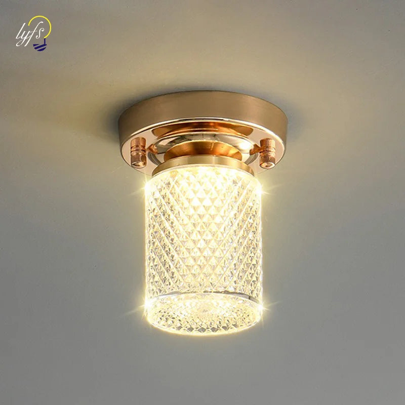 Modern Crystal Ceiling Light