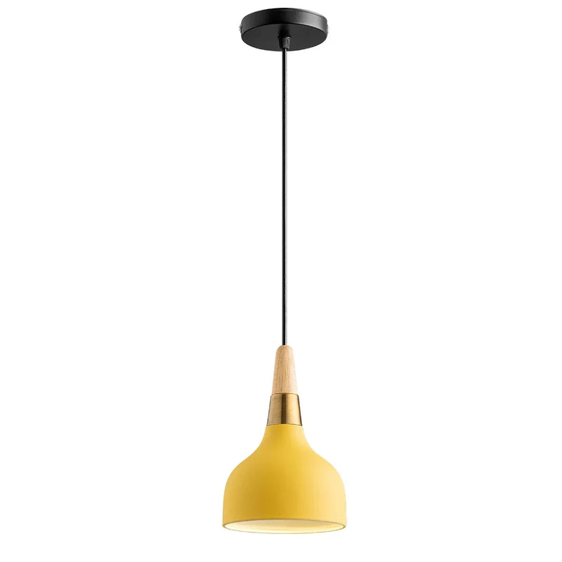 Nordic Wood Macaron Pendant Light