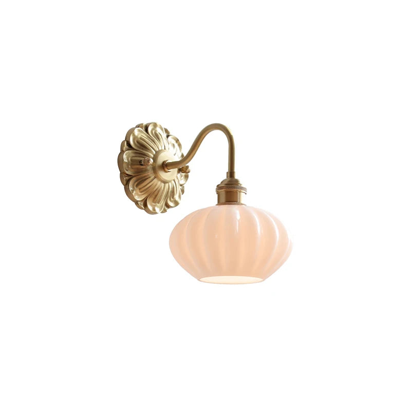 Copper Wandlamp Sconce Glass Wall Light