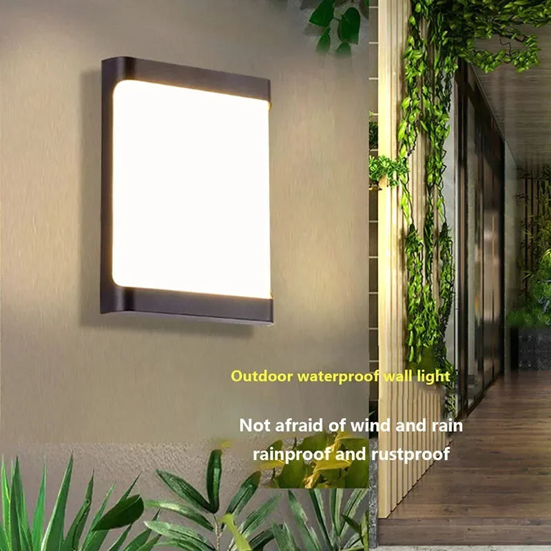 Outdoor Rectangle Waterproof Wall Light