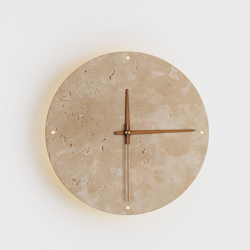 Wabi-Sabi Natural Stone Clock