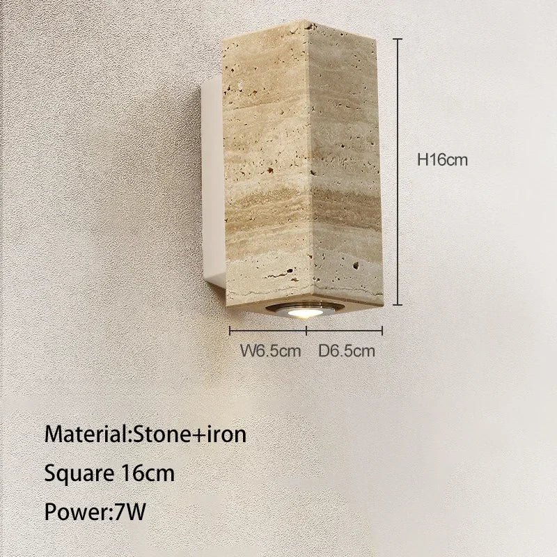 Wabi Sabi Travertine Pendant Light