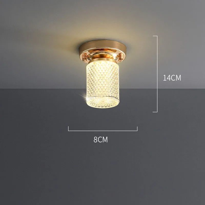 Modern Crystal Ceiling Light