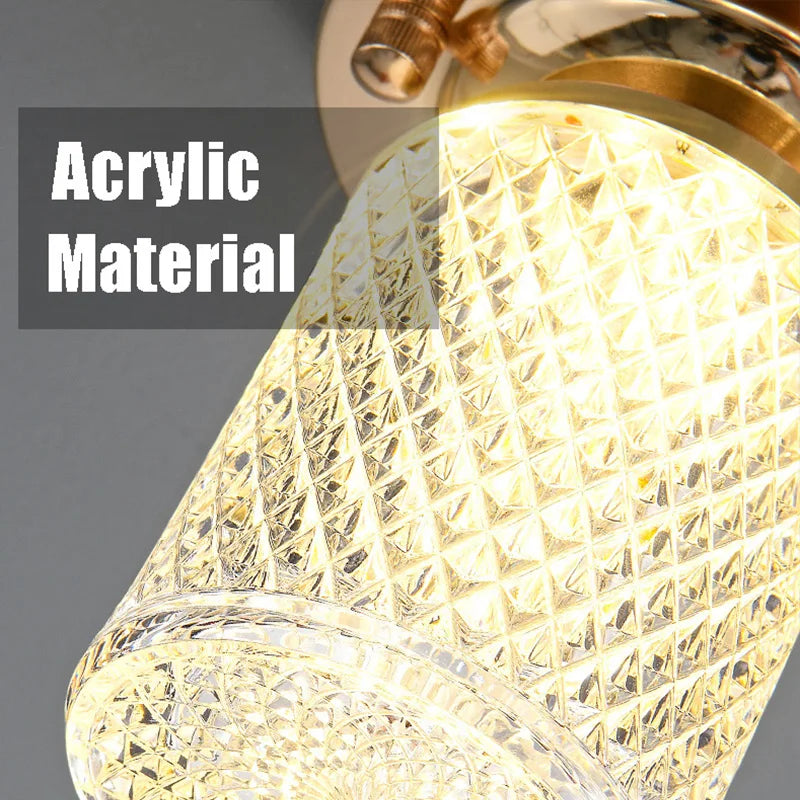 Modern Crystal Ceiling Light