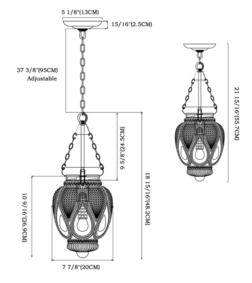 Vintage Glow Designer Glass Pendant Lights