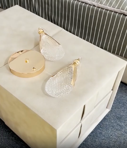 Gilded Serenity Gold Crystal Pendant Light