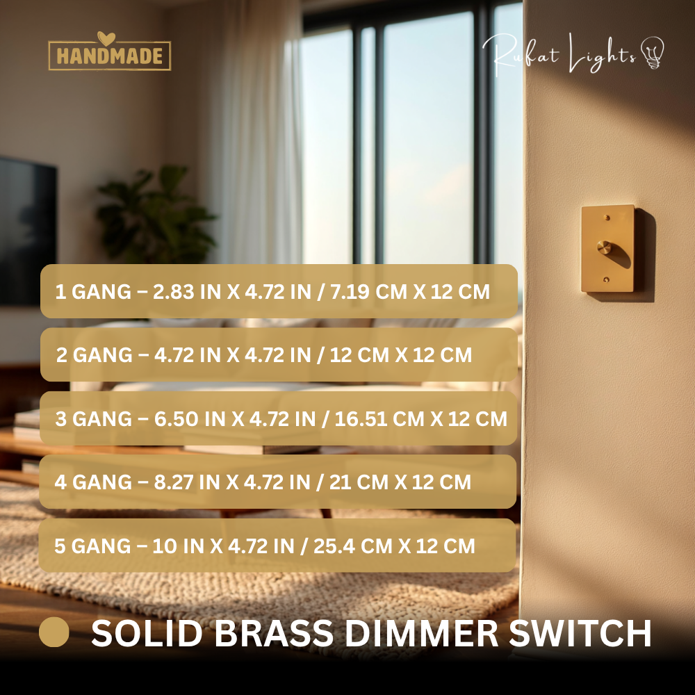 Solid Brass Dimmer Switch